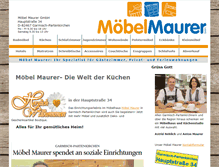 Tablet Screenshot of moebel-maurer.de